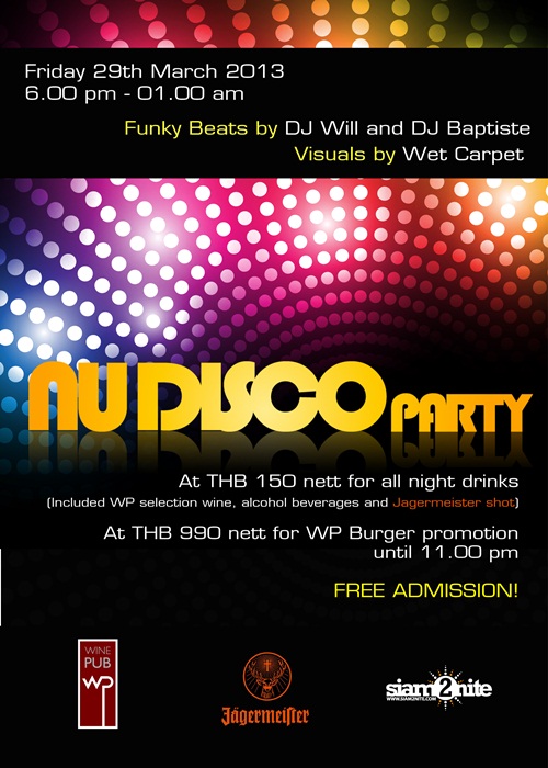 NU Disco Party at Wine Pub